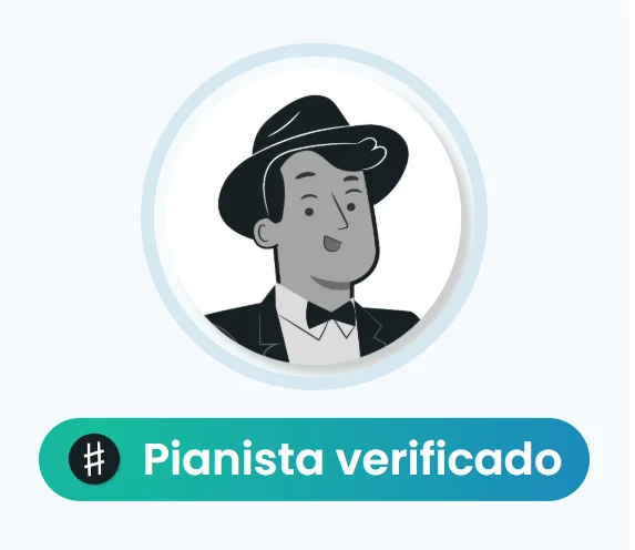 Distintivo pianista verificado